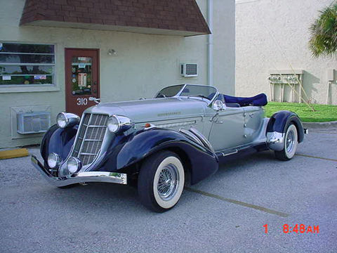 Another of one of our most sought after 4 seater Auburn Boattail Speedsters